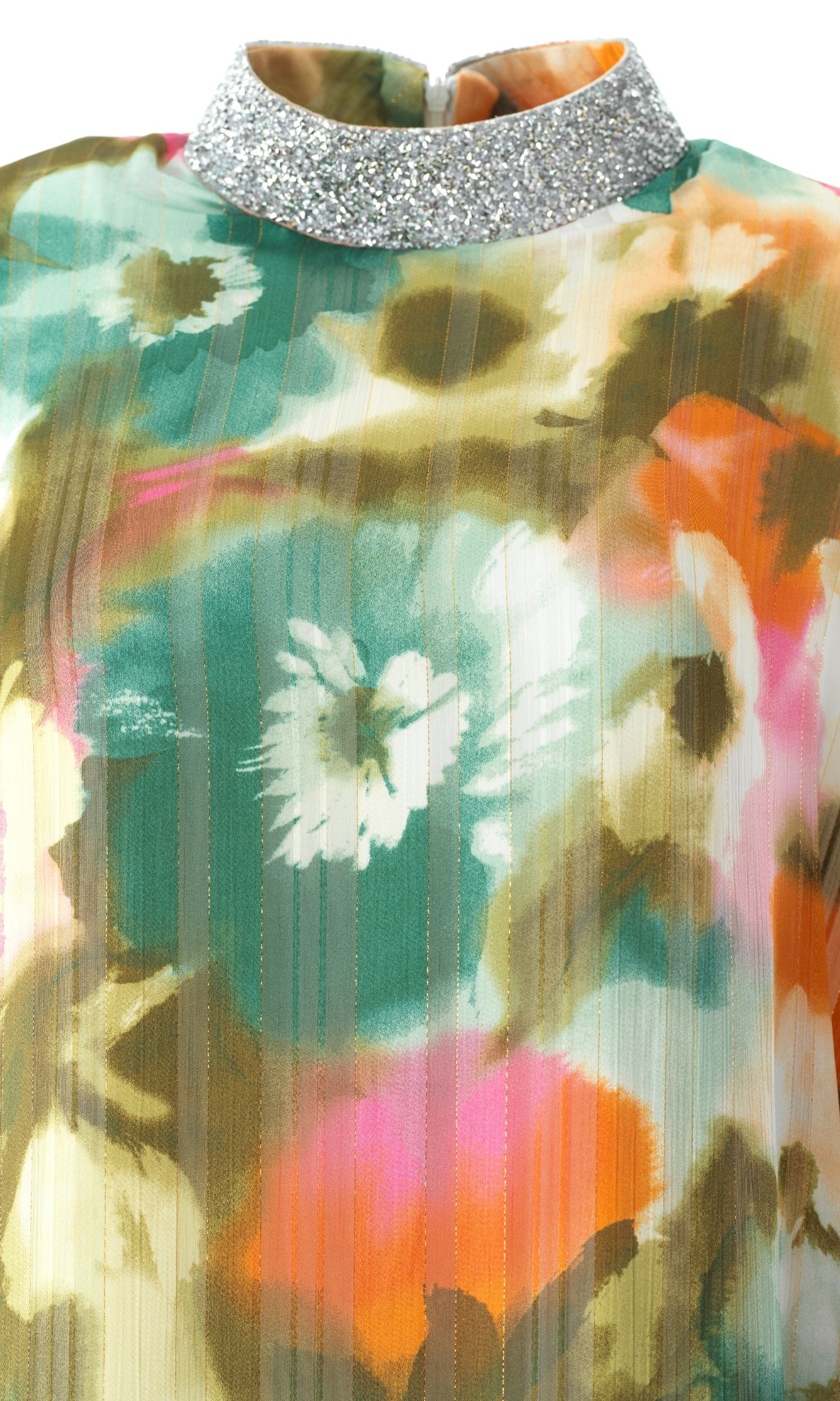 Zohra Olive tone silk chiffon shimmer kaftan abaya Kabayare