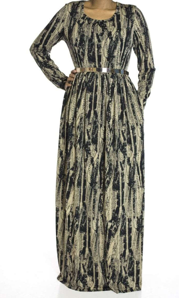 Almond Branches maxi dress Kabayare