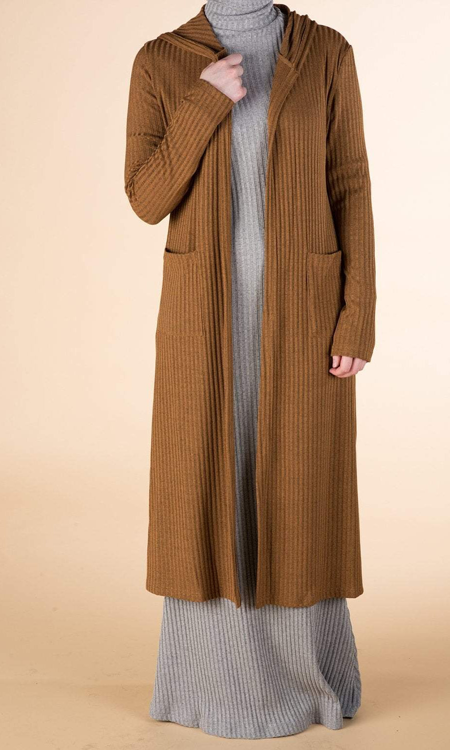Apple Cider Ribbed Cardigan Kabayare