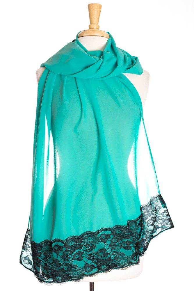 Aqua Signature Lace Hijab Kabayare
