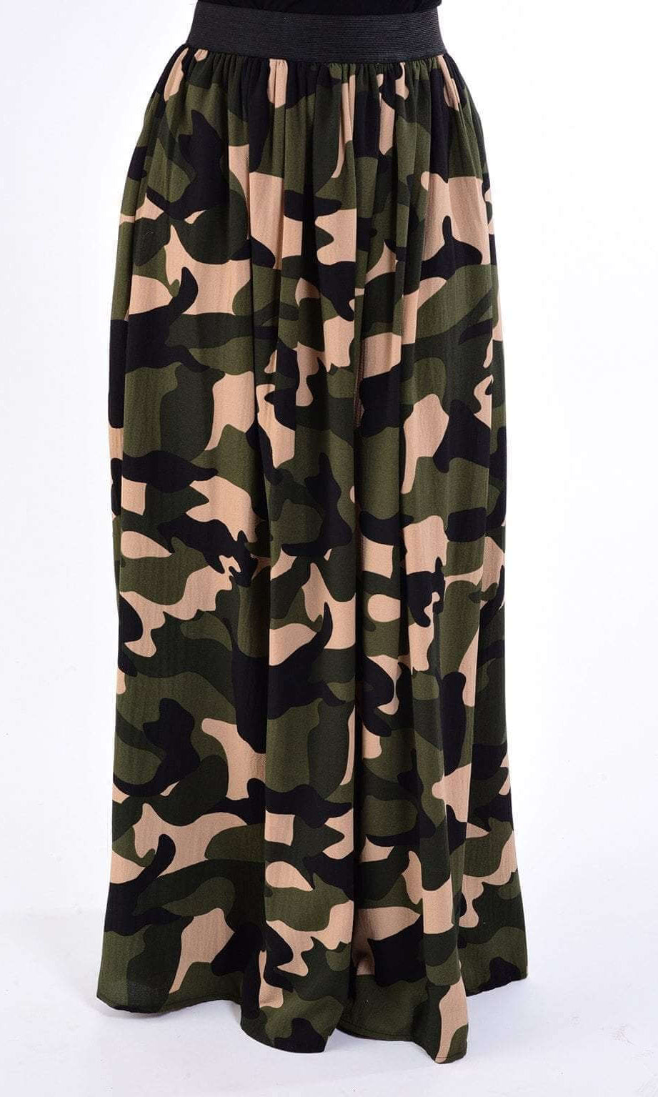 Army print Maxi Skirt Kabayare