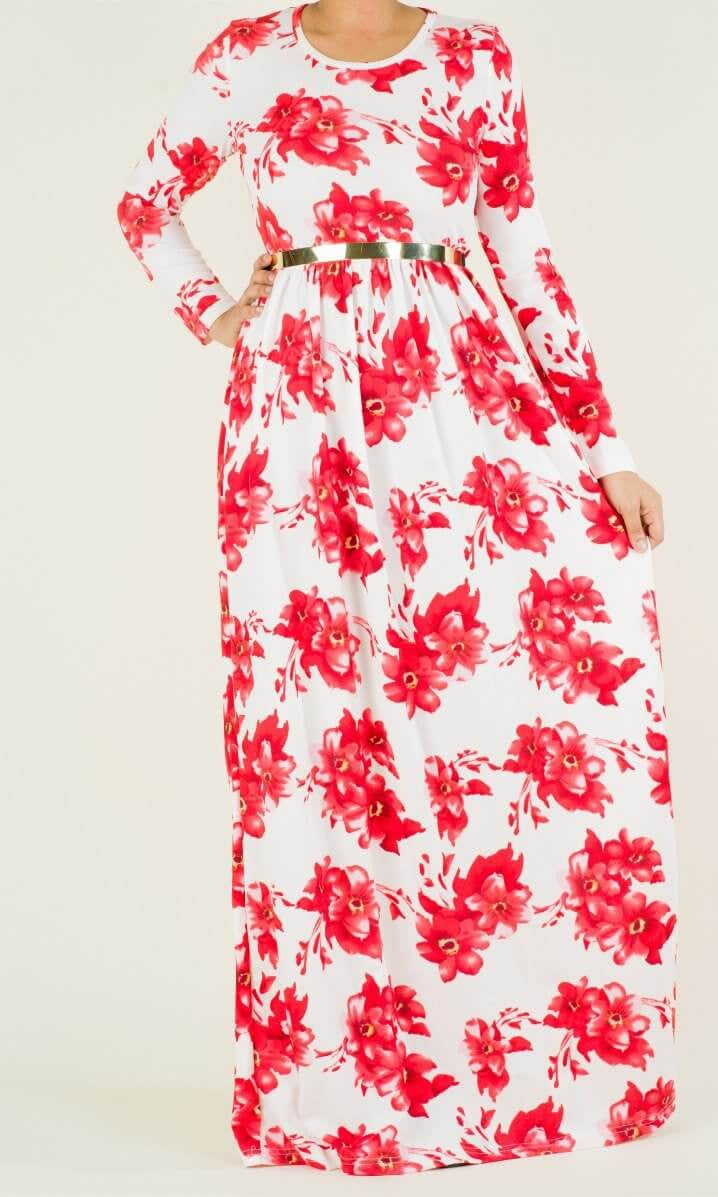 Azadeh Textured Print Dress Kabayare
