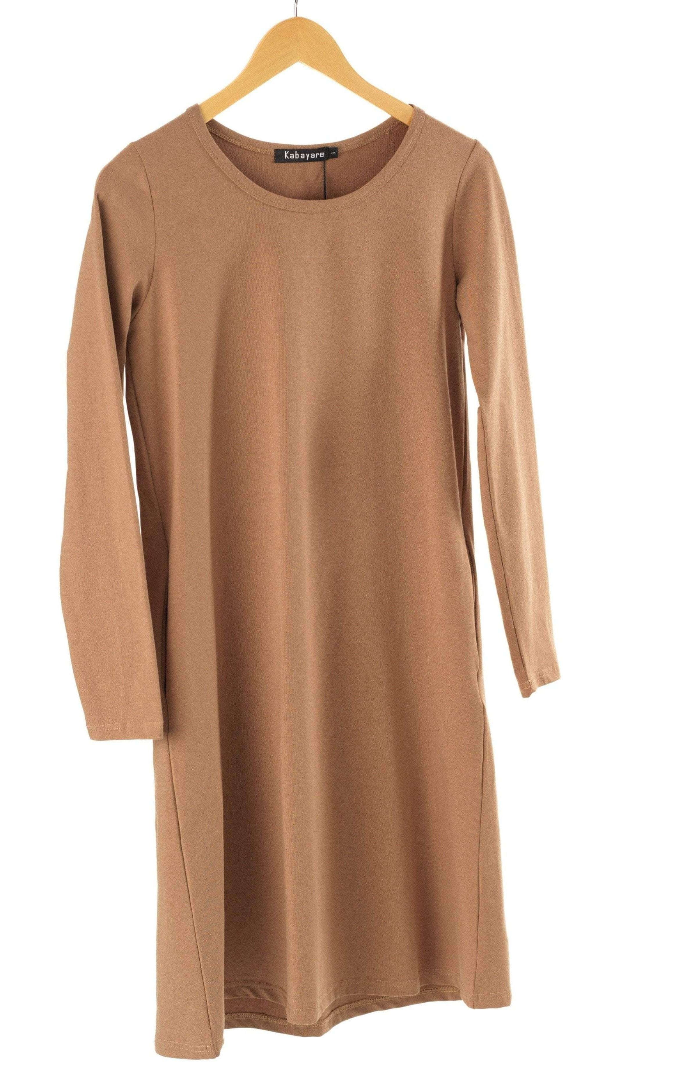 Basic Long sleeve cotton Midi top Kabayare