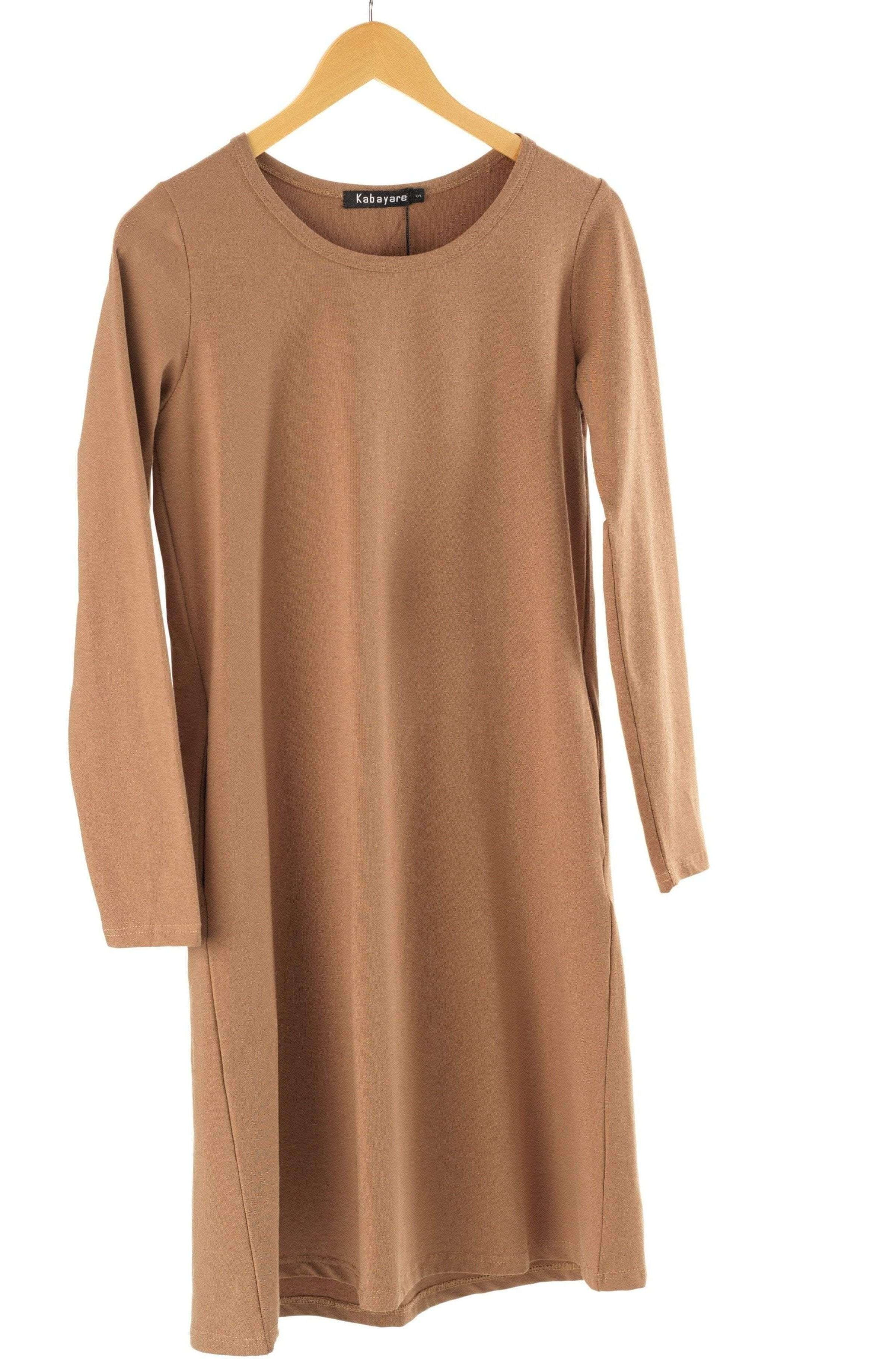 Basic Long sleeve cotton Midi top Kabayare