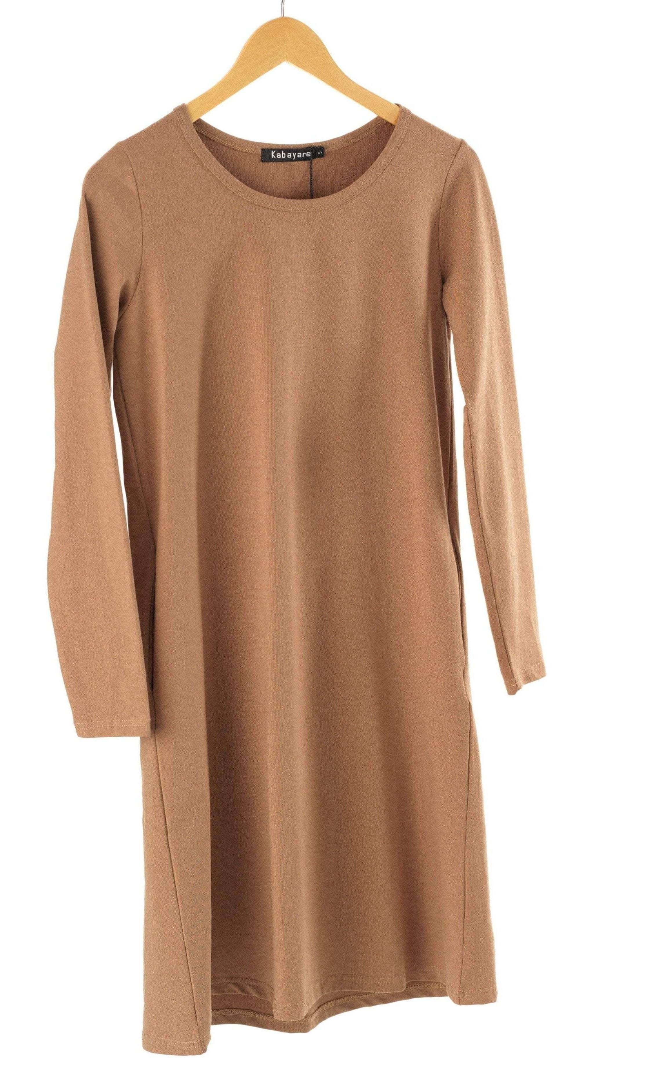 Basic Long sleeve cotton Midi top Kabayare