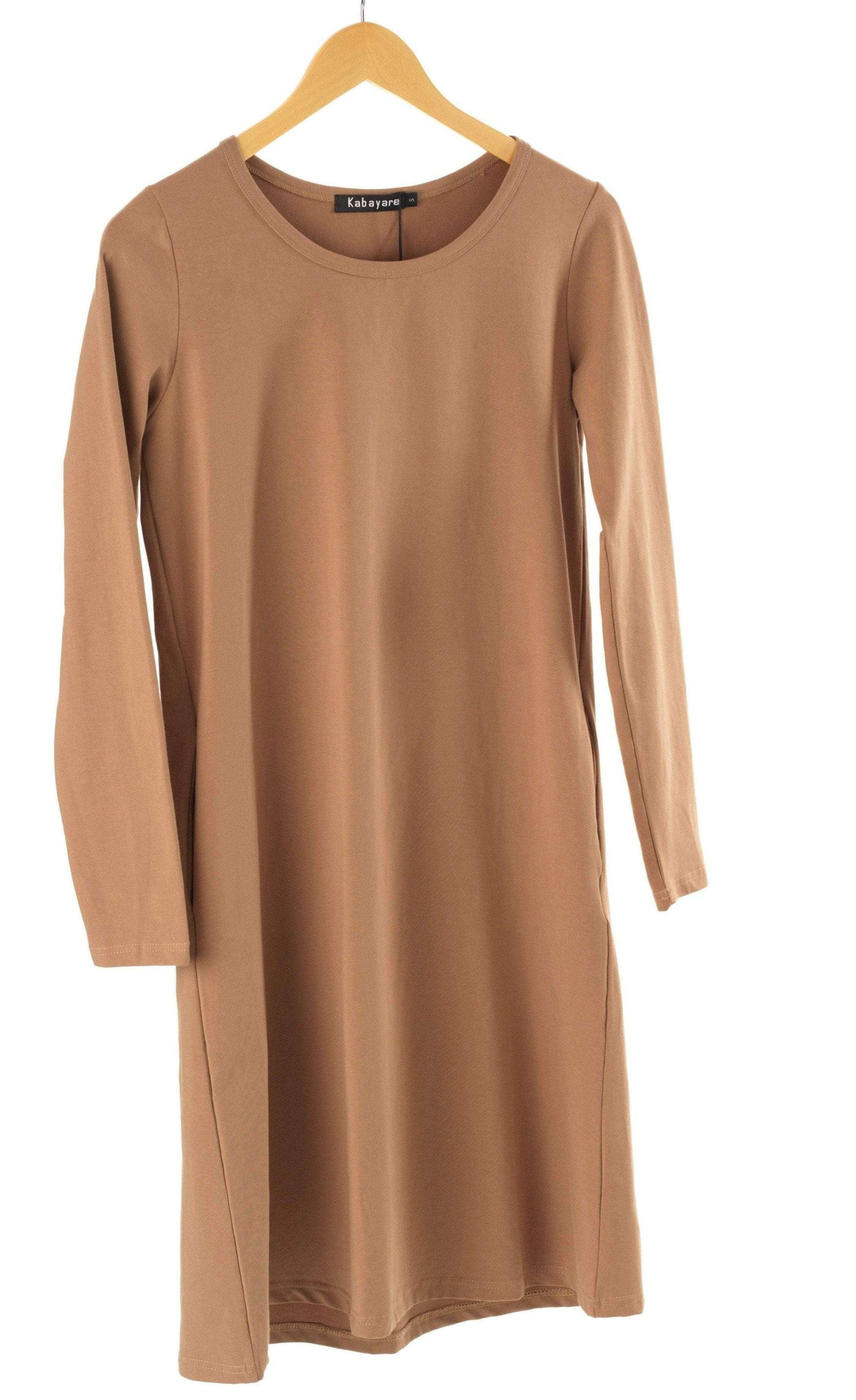 Basic Long sleeve cotton Midi top Kabayare