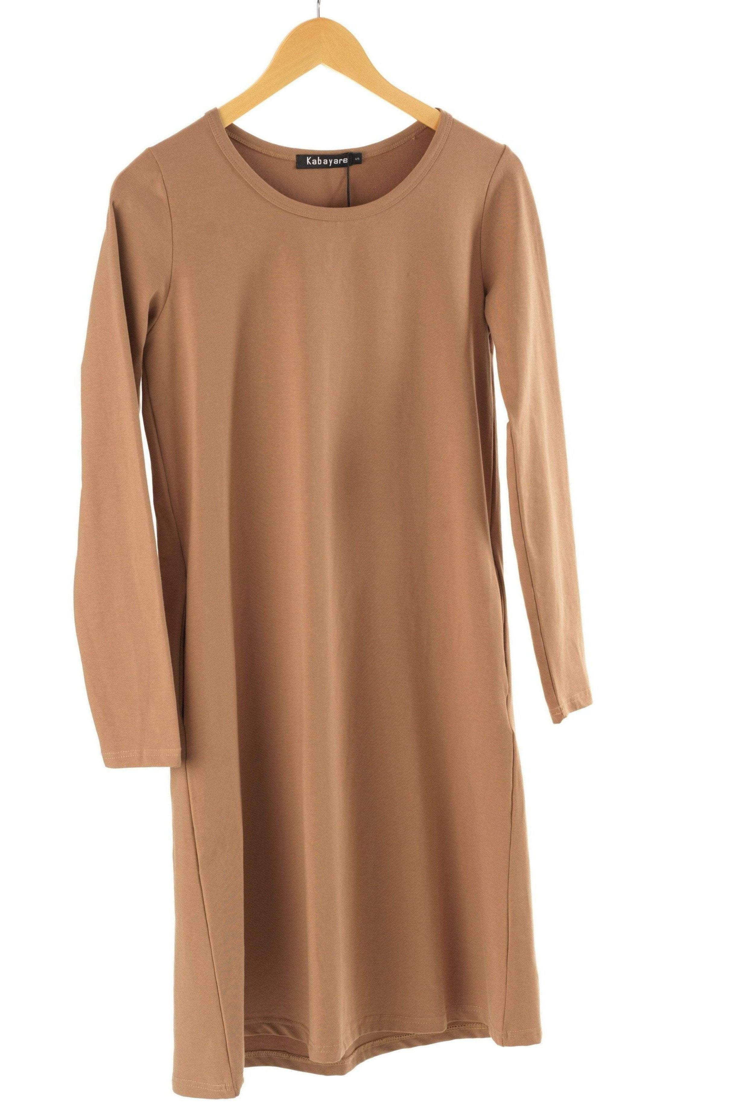 Basic Long sleeve cotton Midi top Kabayare