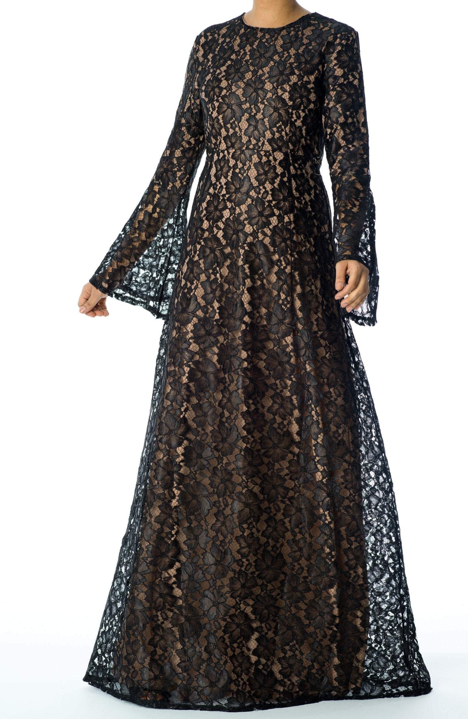 Bella Bell Sleeve lace Maxi dress Kabayare
