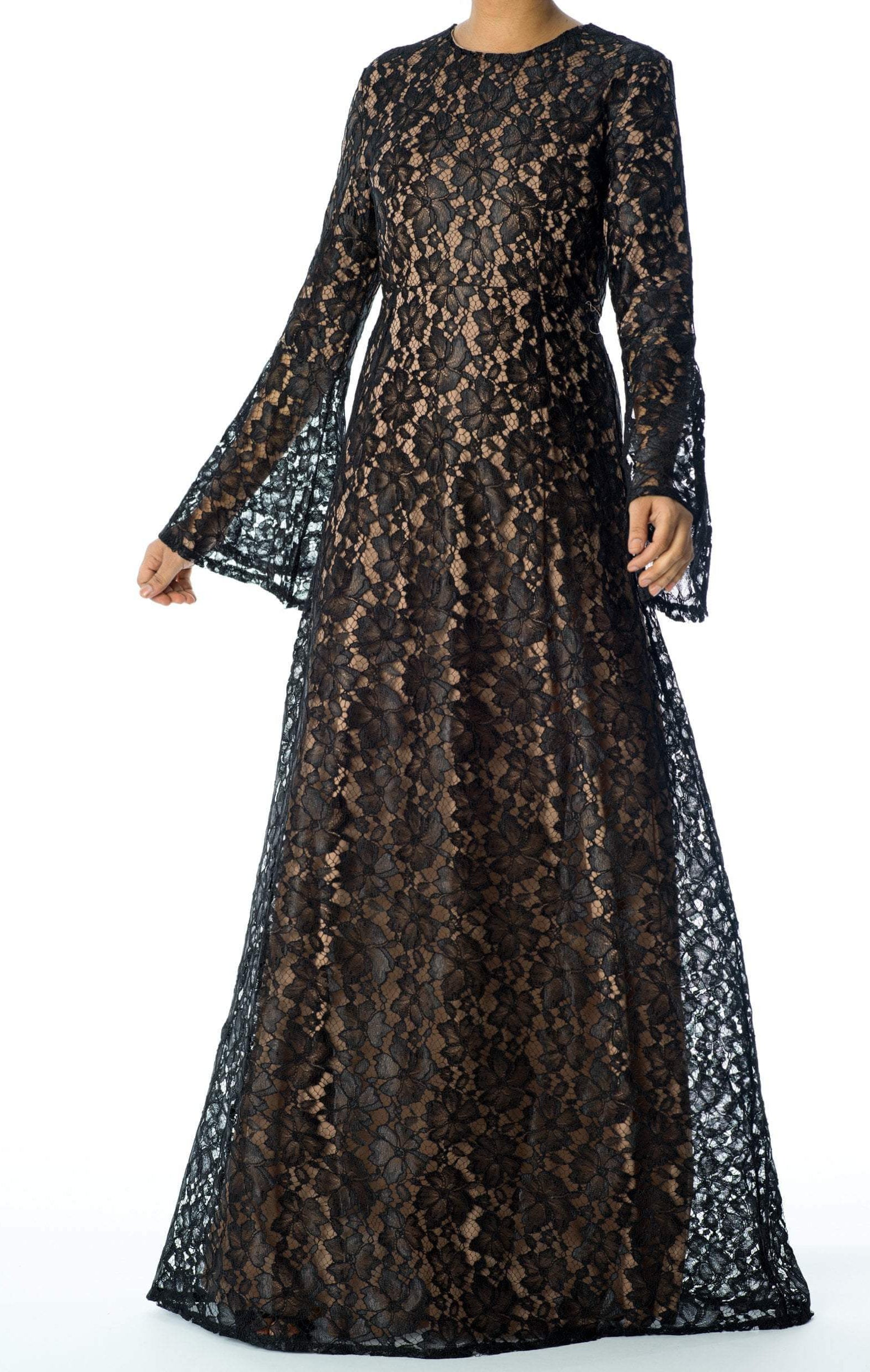 Bella Bell Sleeve lace Maxi dress Kabayare