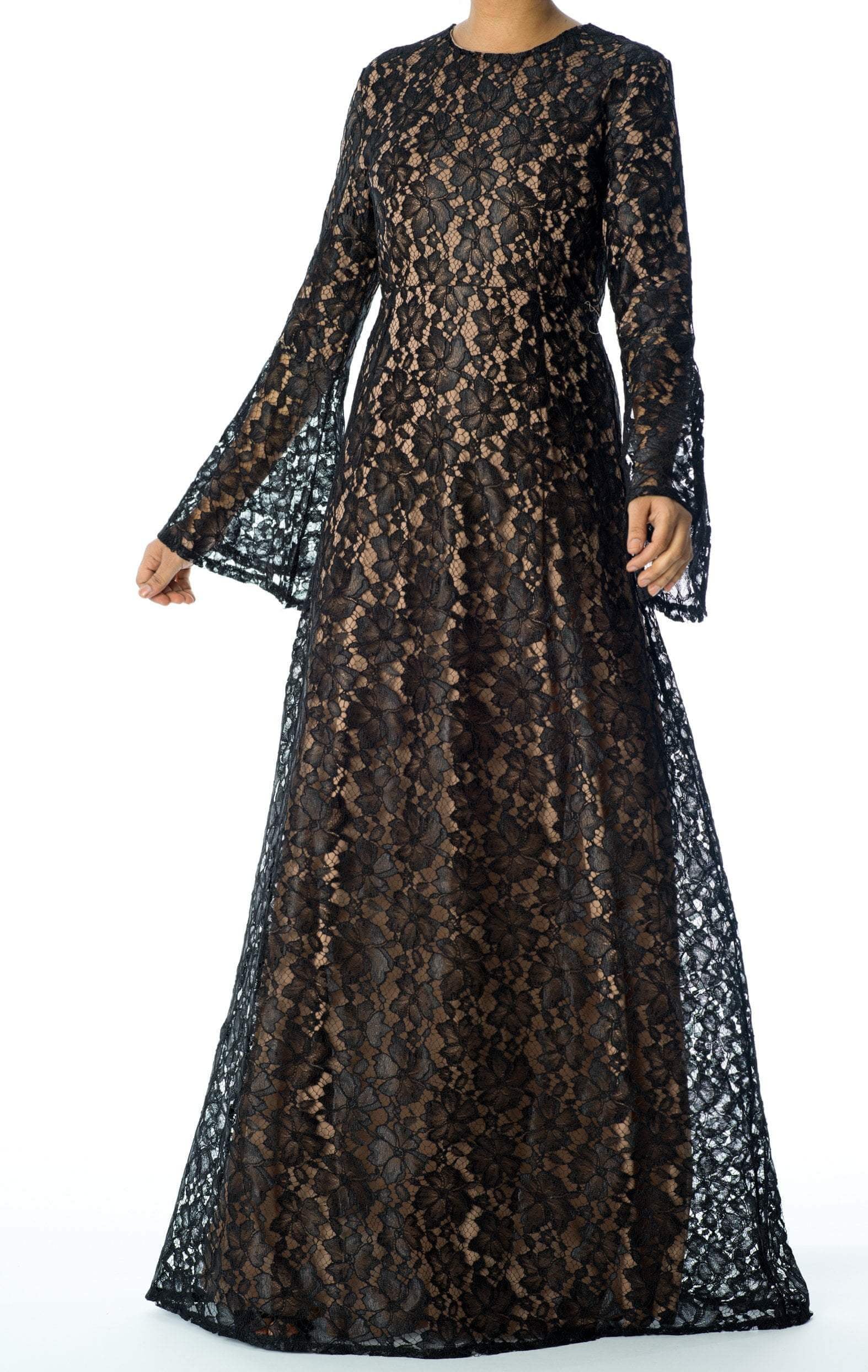 Bella Bell Sleeve lace Maxi dress Kabayare