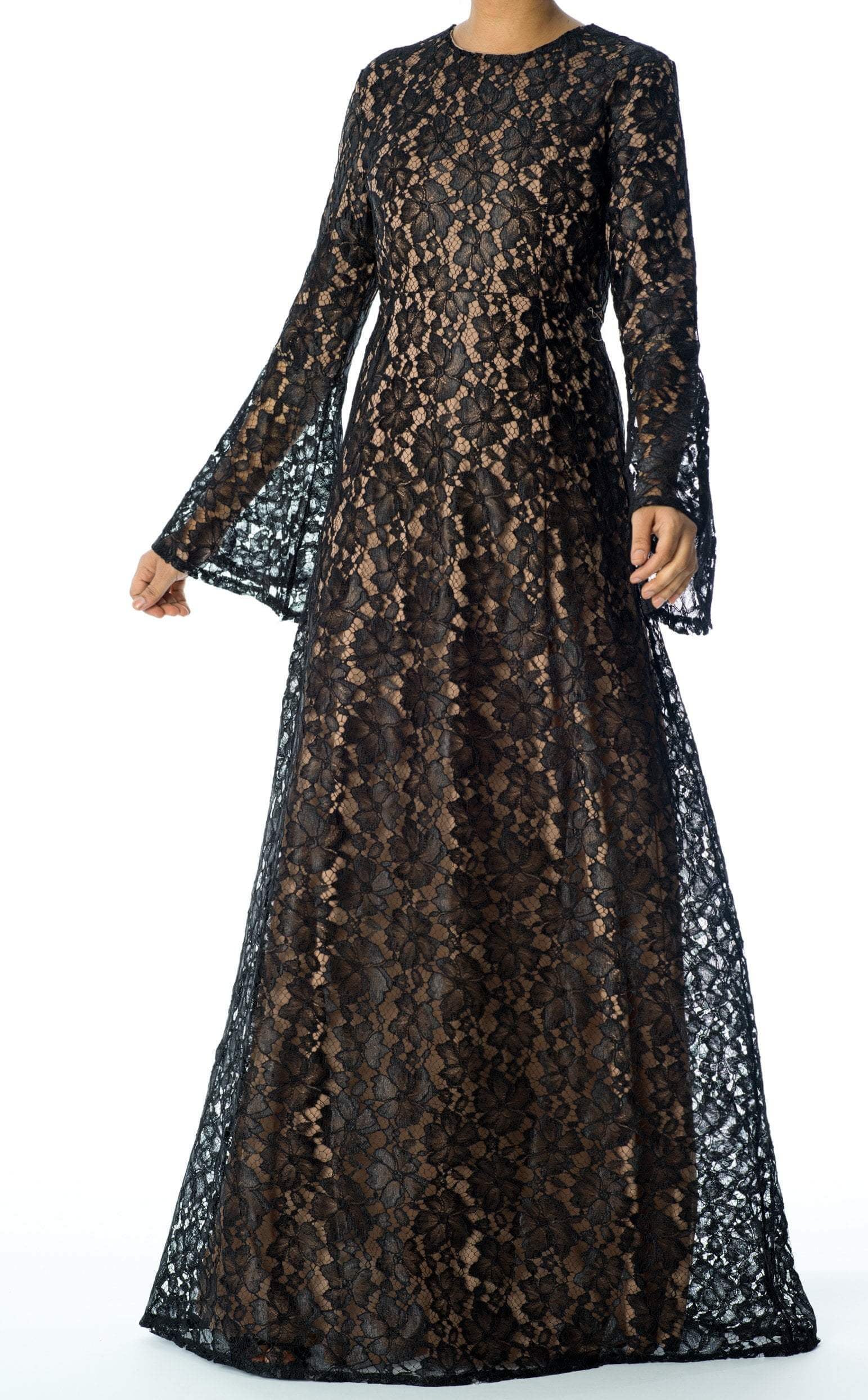Bella Bell Sleeve lace Maxi dress Kabayare