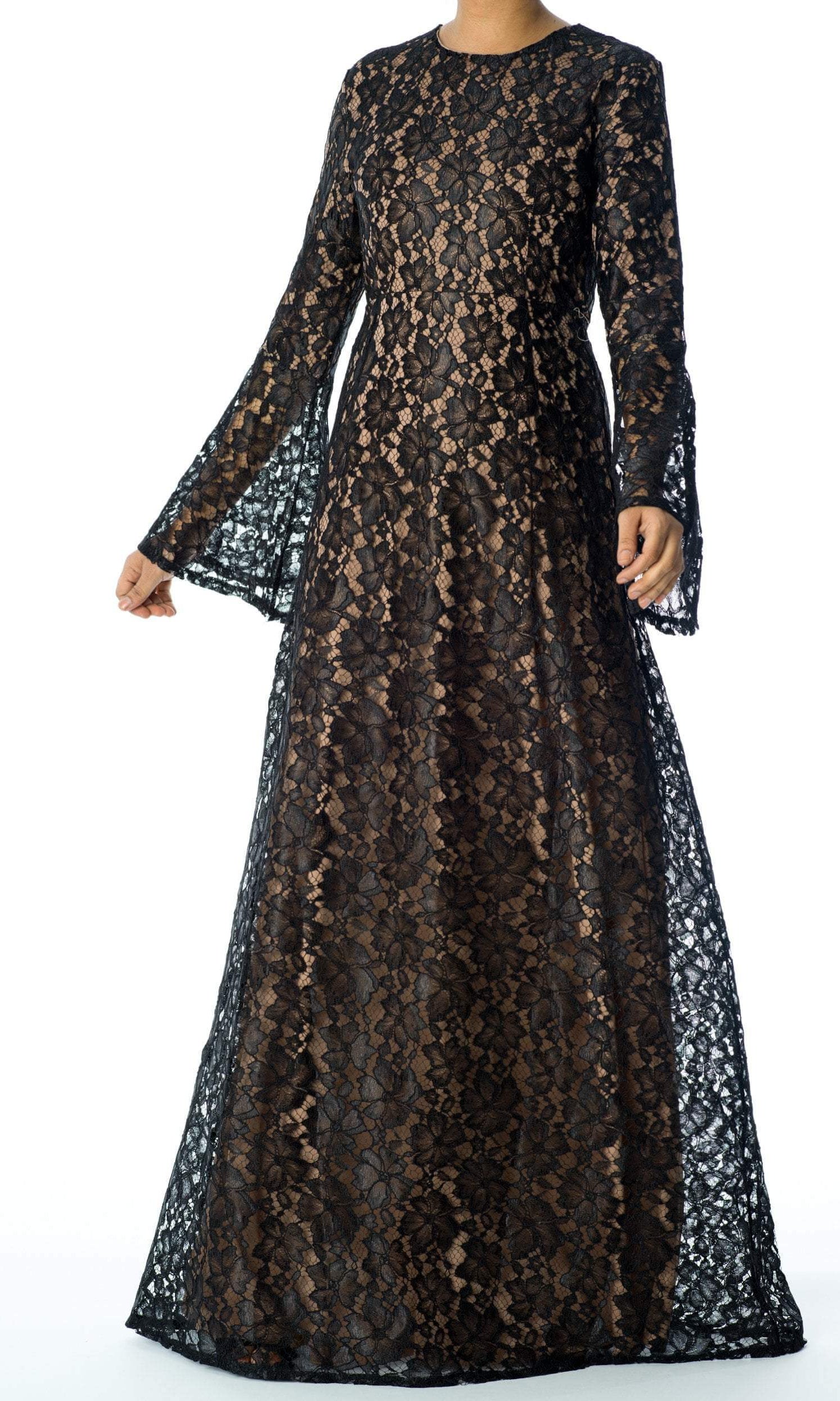 Bella Bell Sleeve lace Maxi dress Kabayare