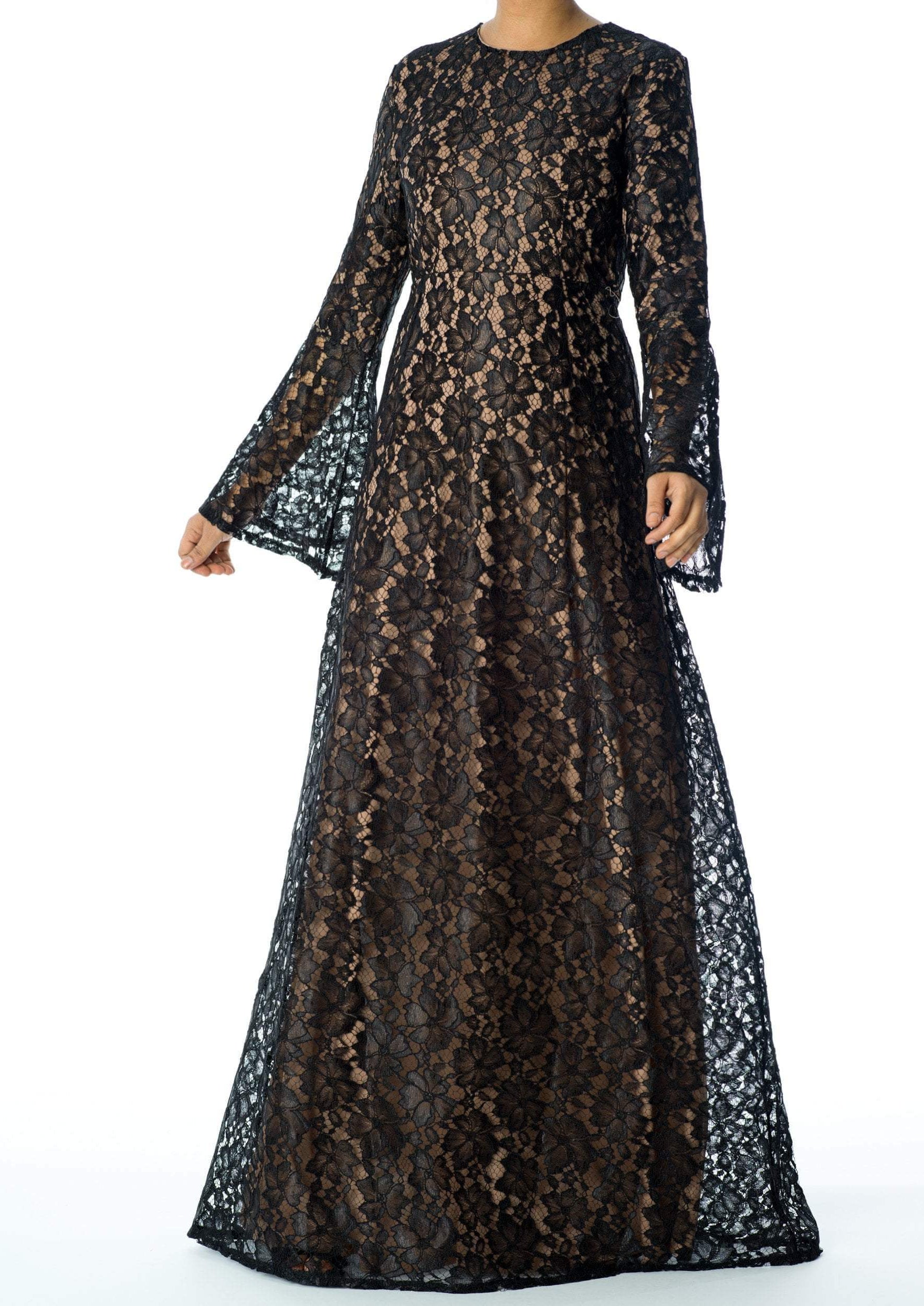 Bella Bell Sleeve lace Maxi dress Kabayare