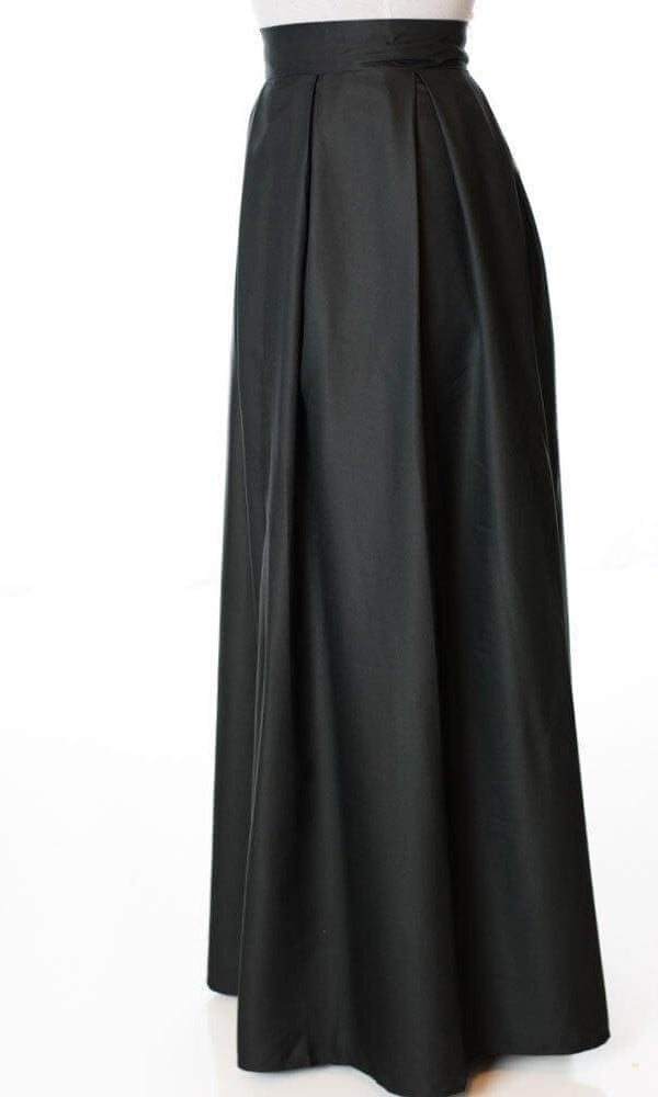 Black A- Line Maxi Skirt Kabayare