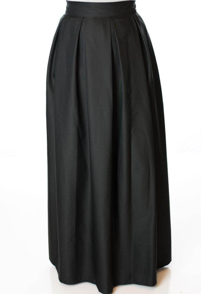 Black A- Line Maxi Skirt Kabayare