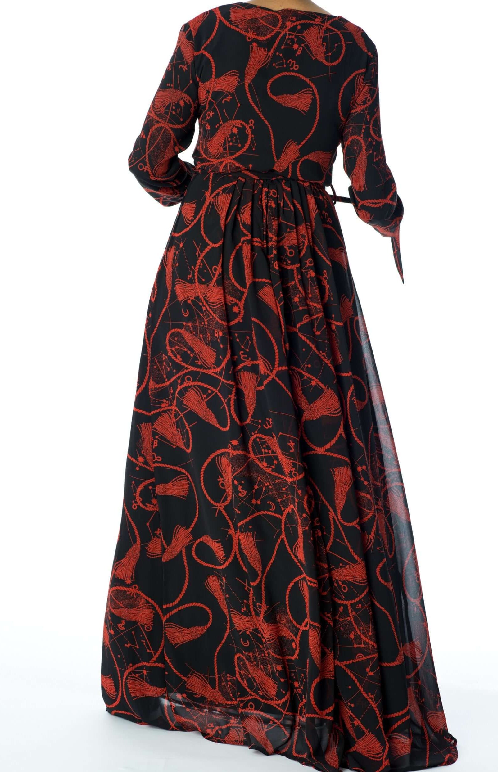 Black and Red Essence of Style dress Kabayare