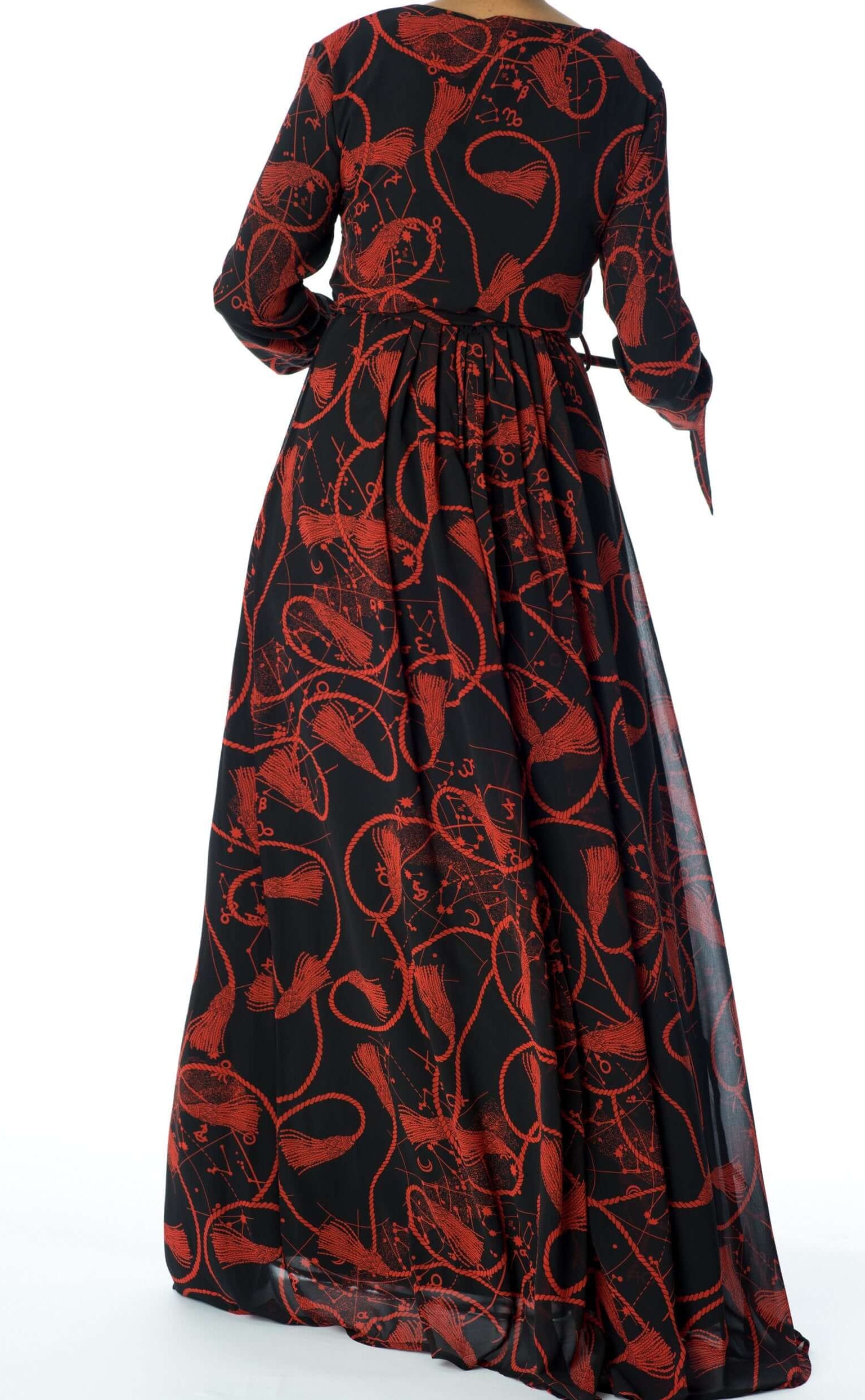 Black and Red Essence of Style dress Kabayare