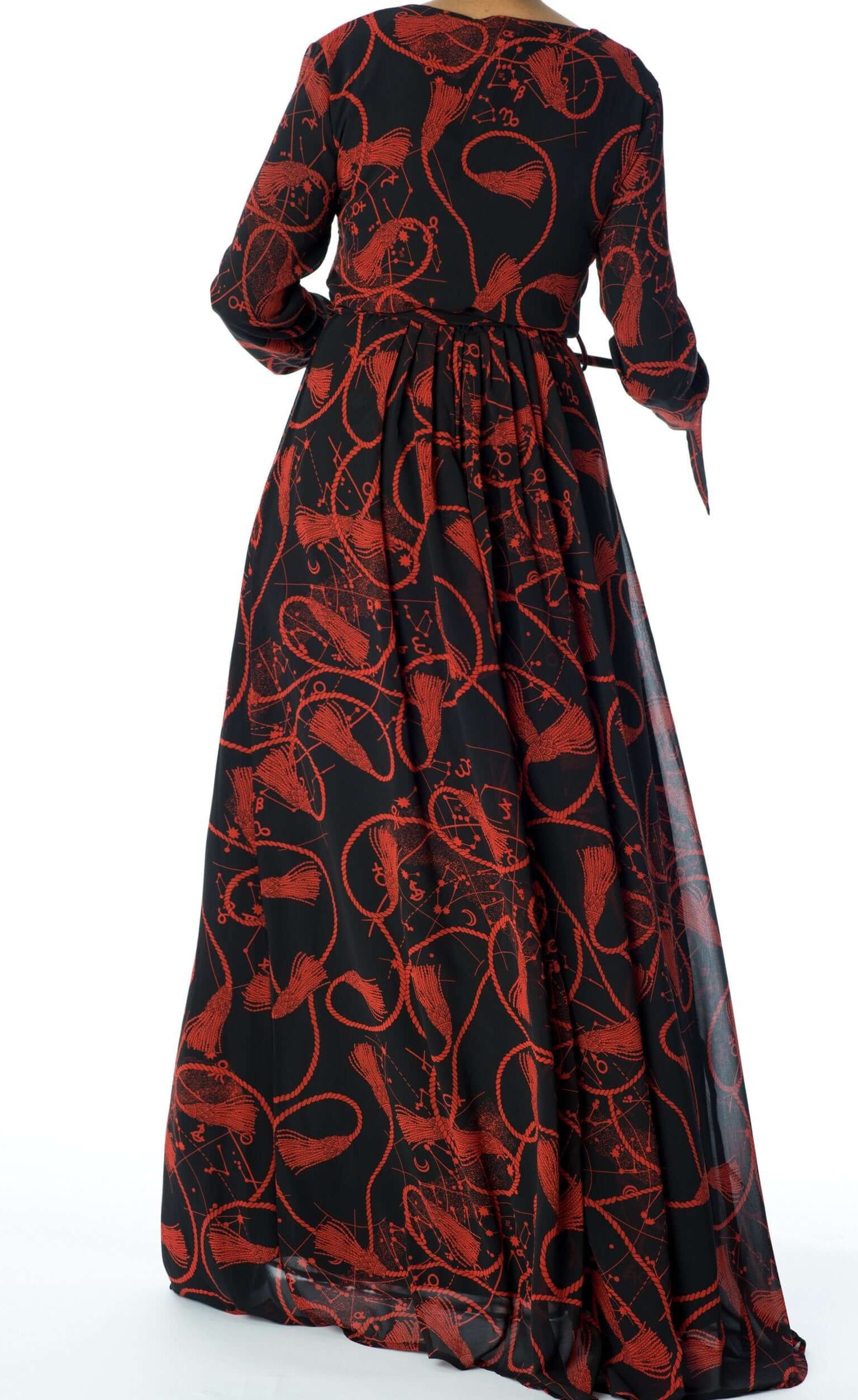 Black and Red Essence of Style dress Kabayare