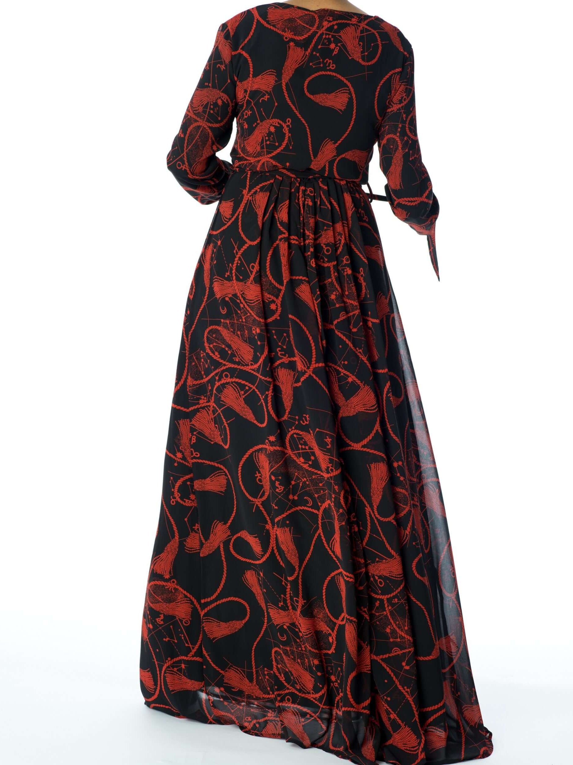 Black and Red Essence of Style dress Kabayare