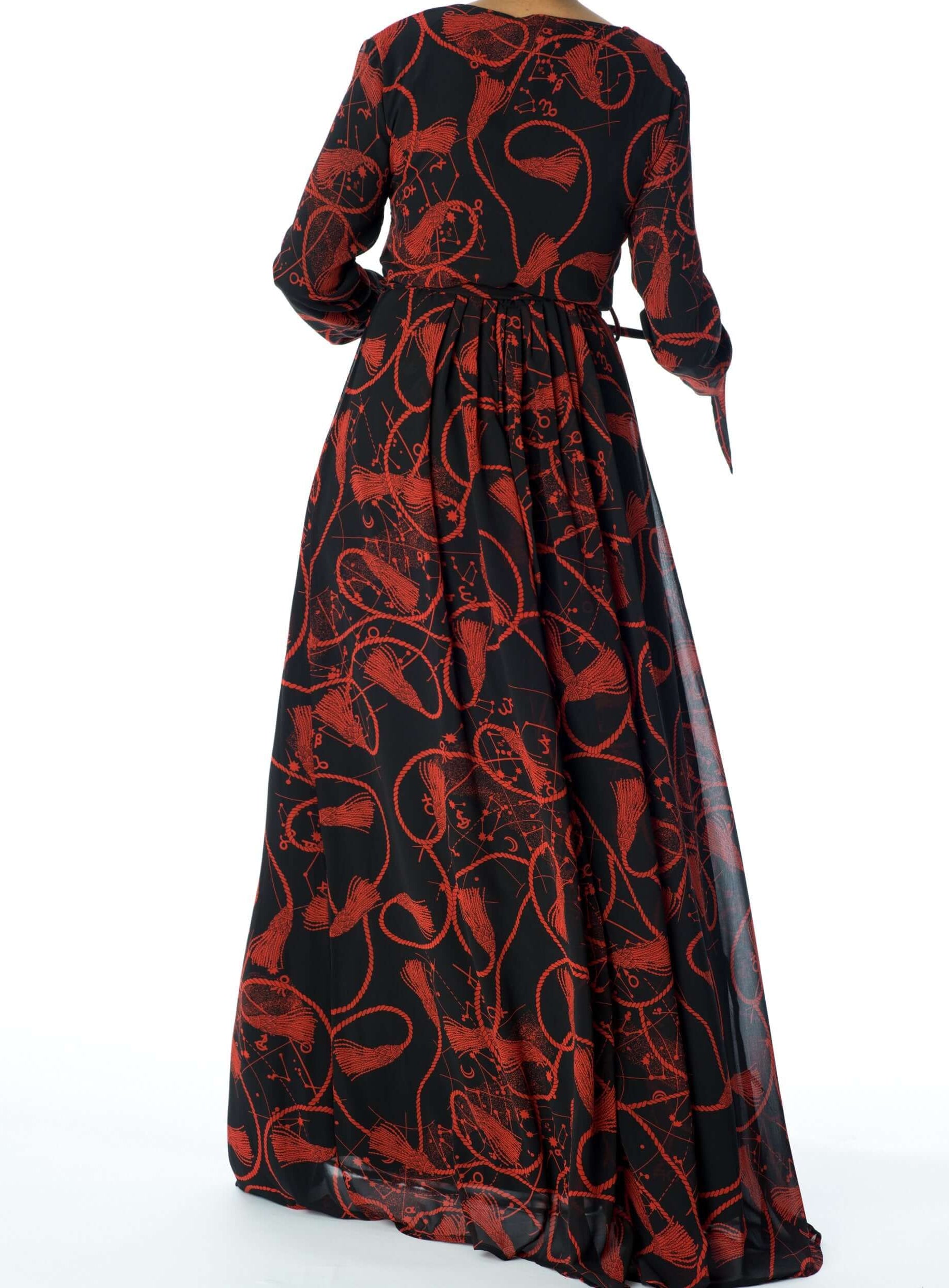 Black and Red Essence of Style dress Kabayare