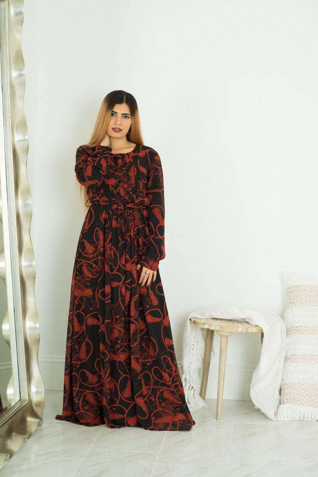 Black and Red Essence of Style dress Kabayare