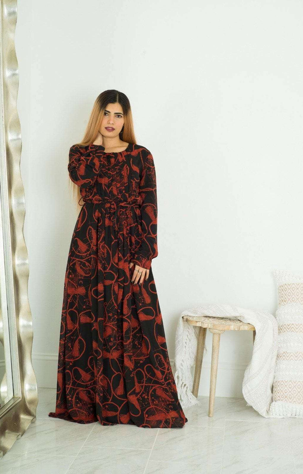 Black and Red Essence of Style dress Kabayare