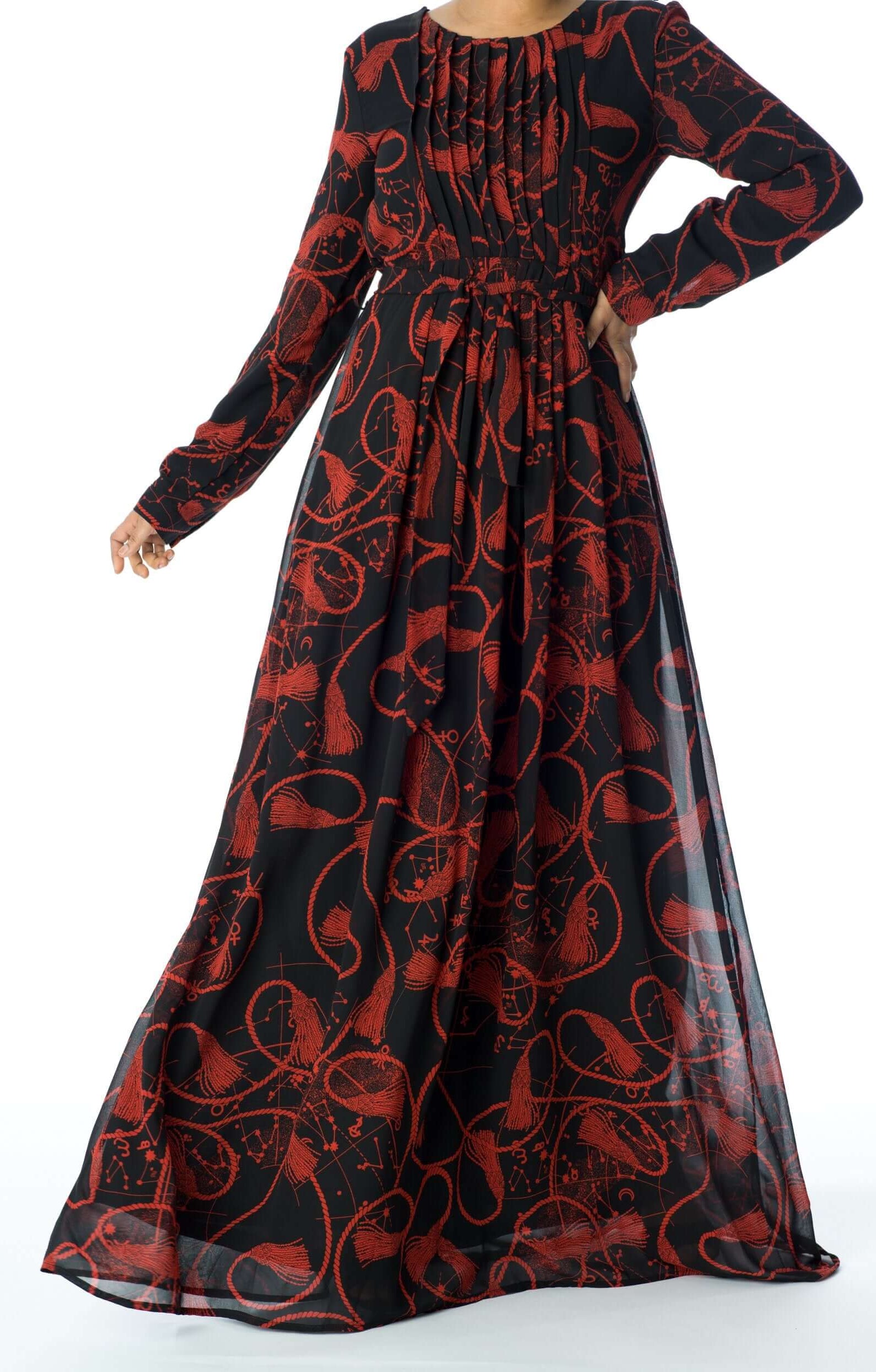 Black and Red Essence of Style dress Kabayare