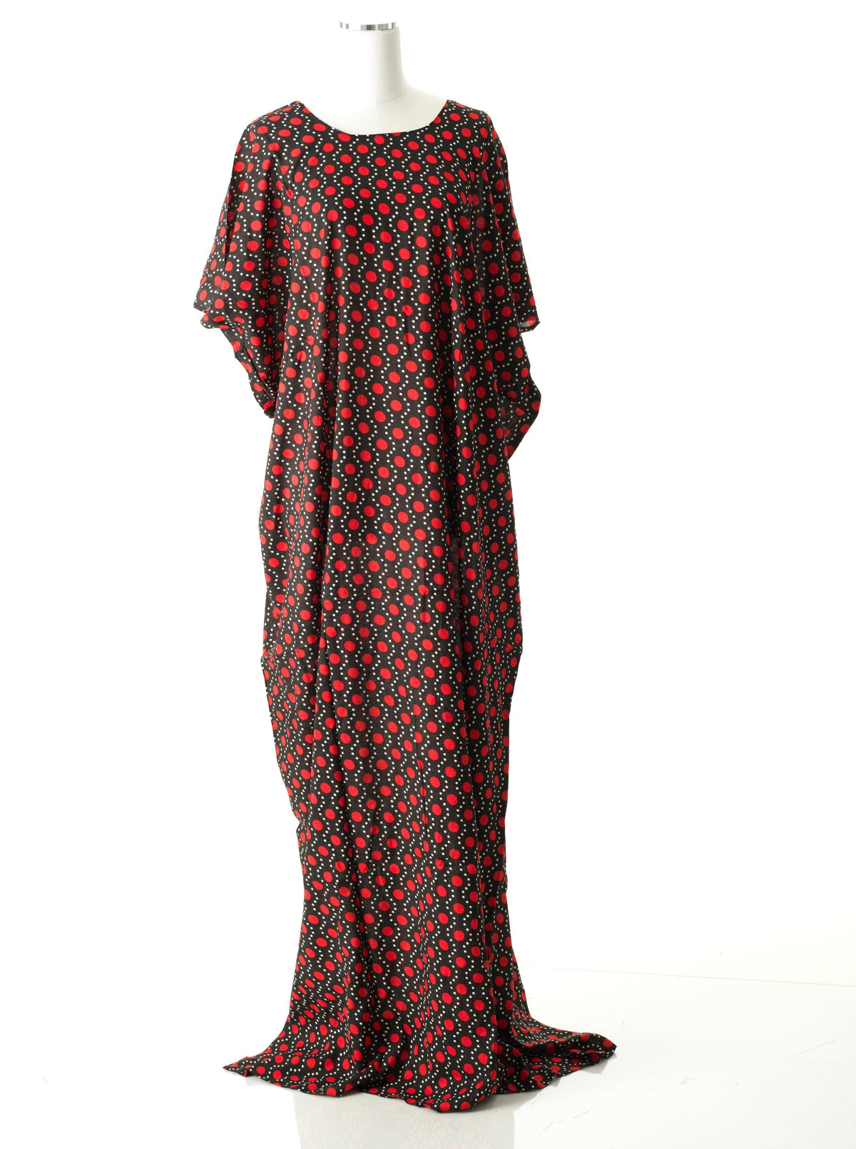 Black and red New Polka bati dress Kabayare