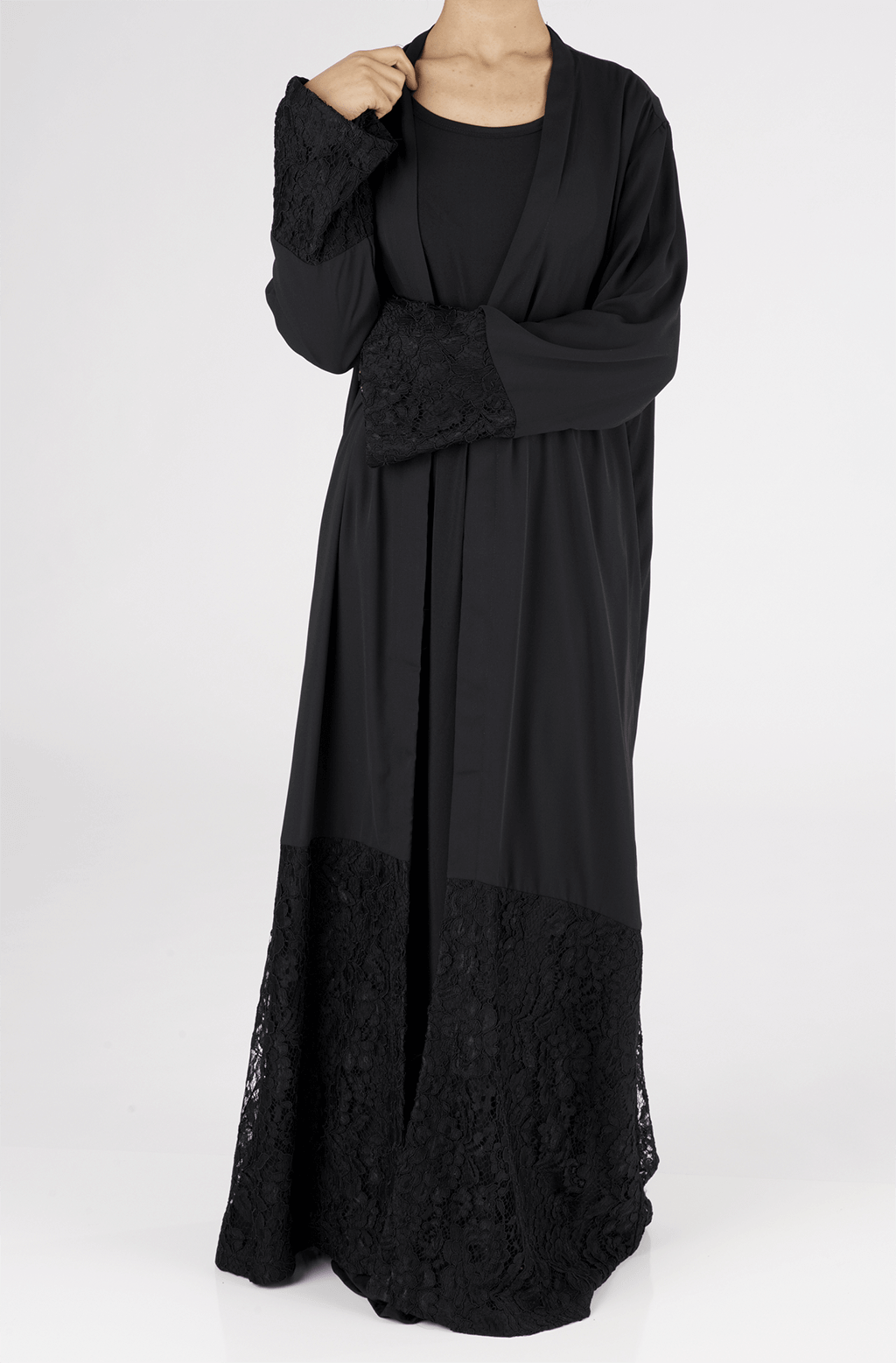 Black Bella Lace Kimono Kabayare