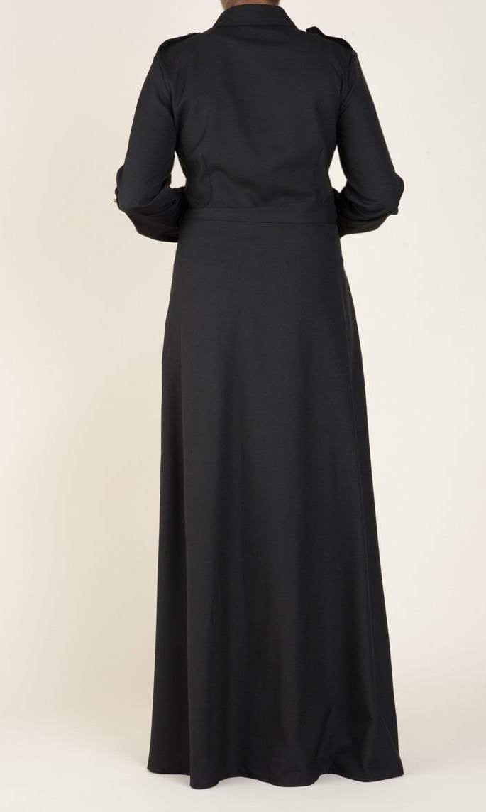 Black buttons shirt-dress Kabayare