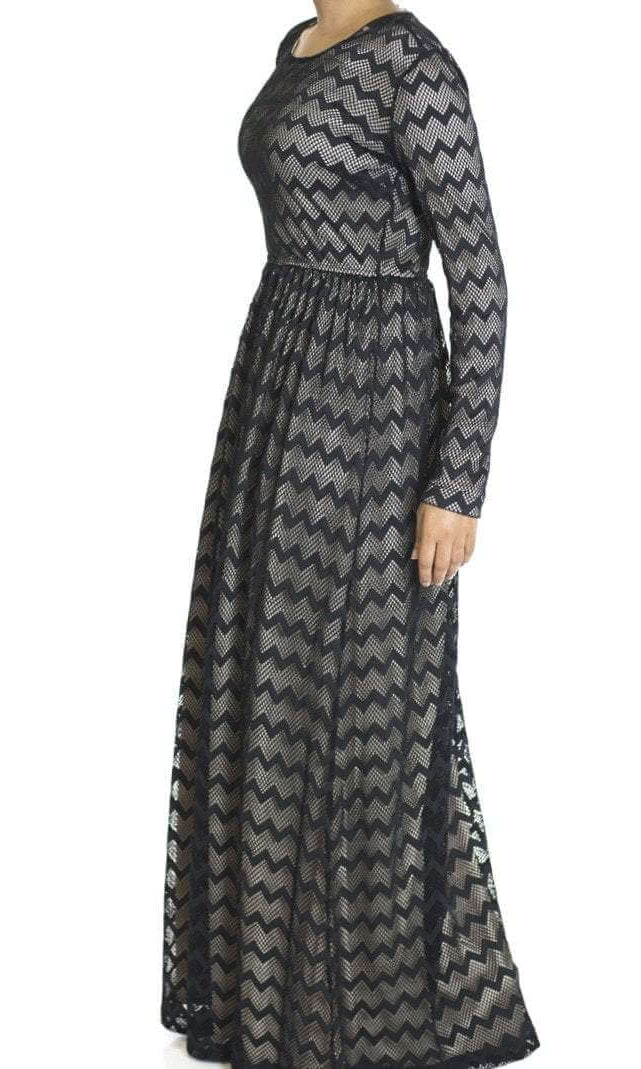 Black Chevron Lace dress Kabayare