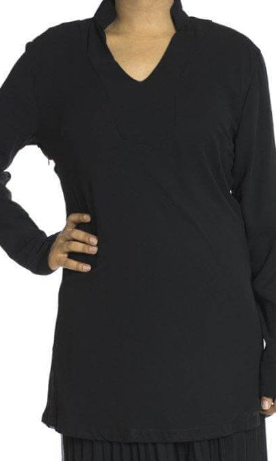 Black chiffon tunic Kabayare