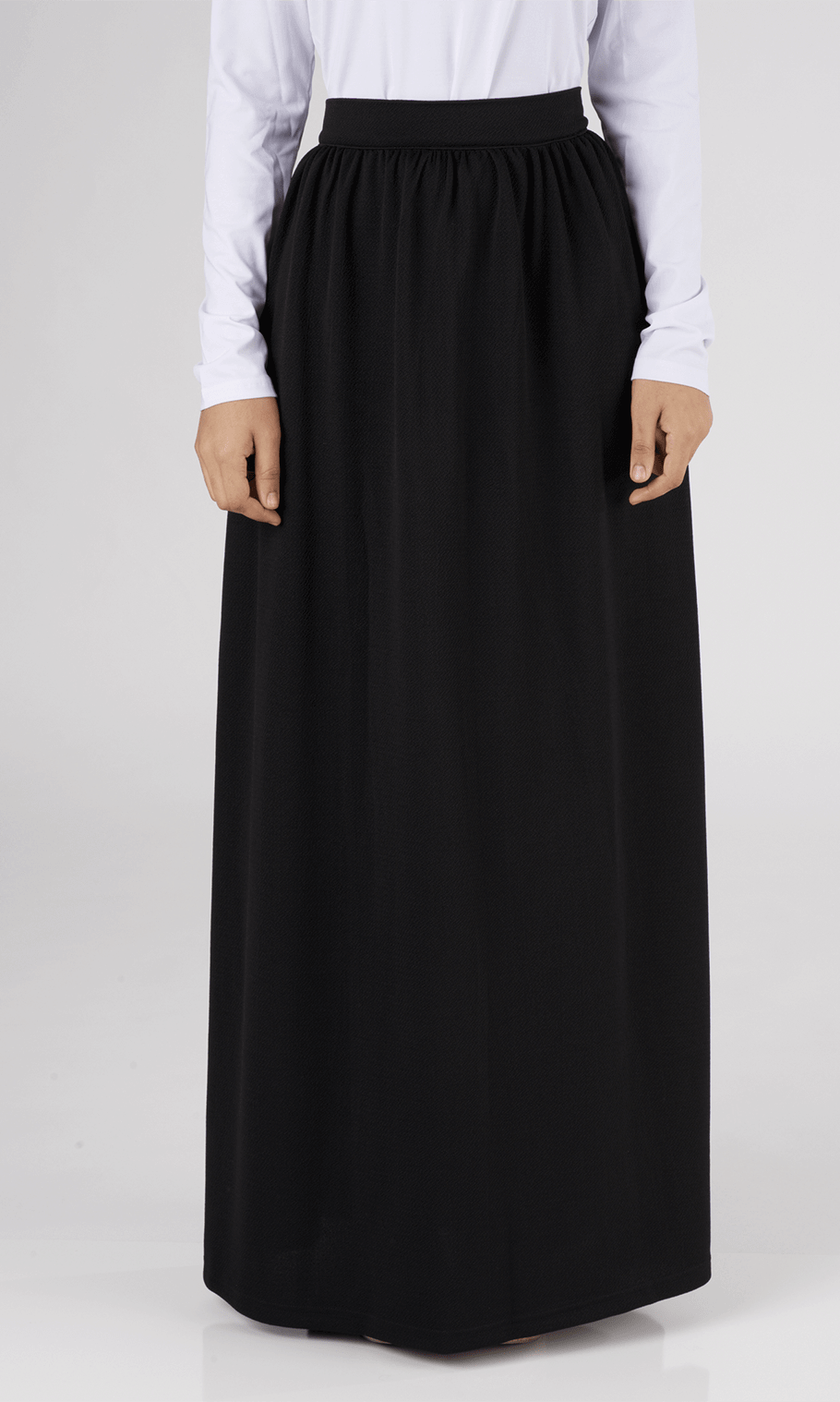 Black Classic Maxi Skirt Kabayare