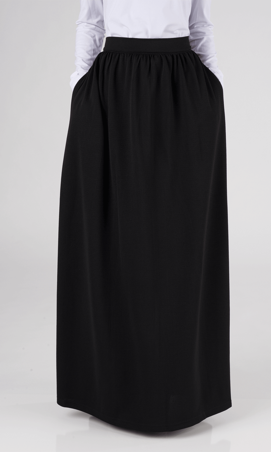 Black Classic Maxi Skirt Kabayare