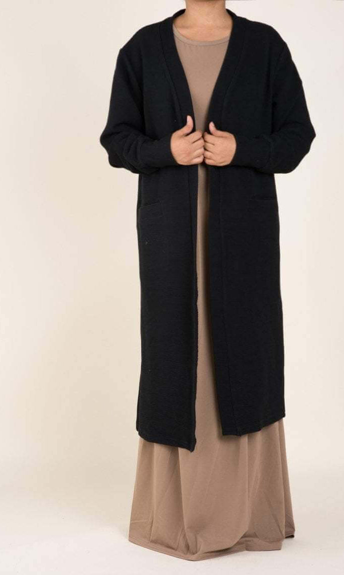 Black Cozy Signature Sweater Kabayare