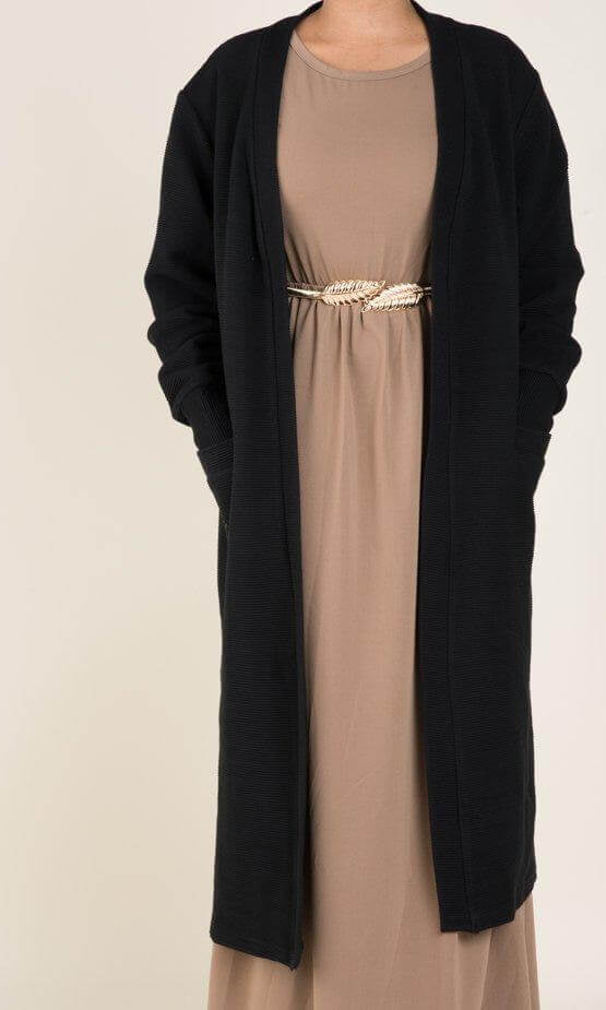 Black Cozy Signature Sweater Kabayare