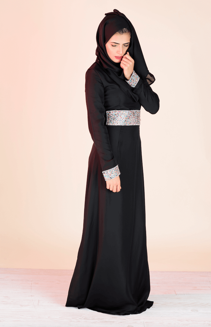 Black Crystals Dress Kabayare