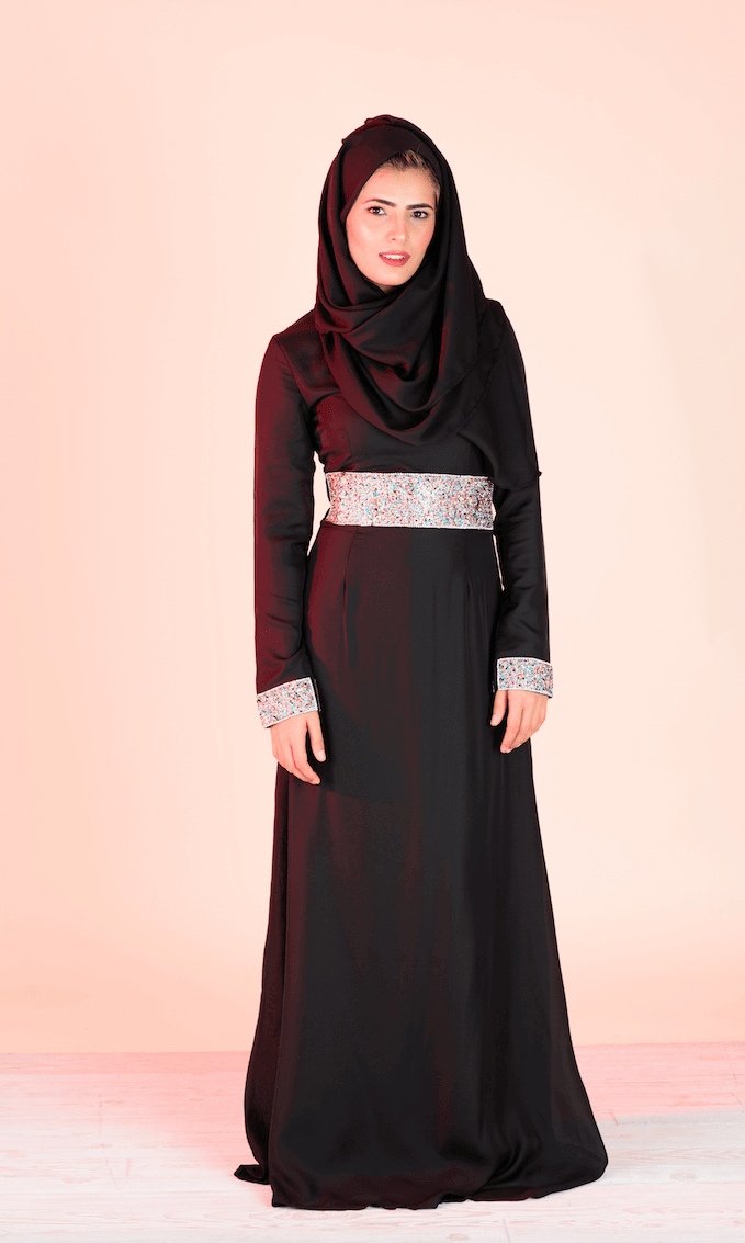 Black Crystals Dress Kabayare