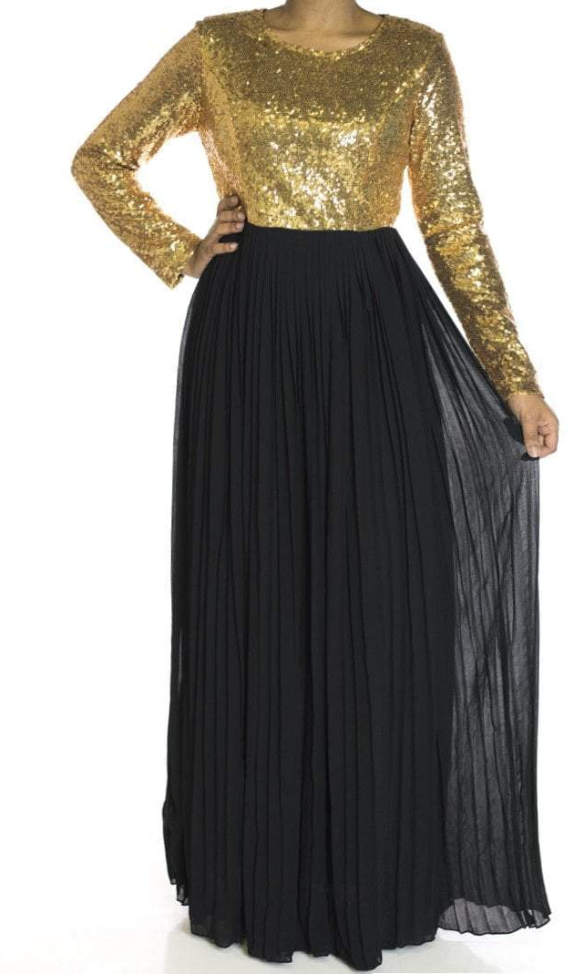 Black Dazzing Sequins dress Kabayare
