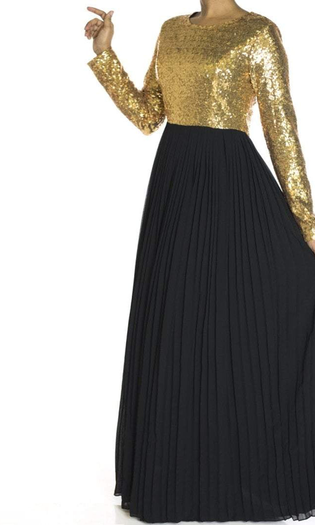 Black Dazzing Sequins dress Kabayare