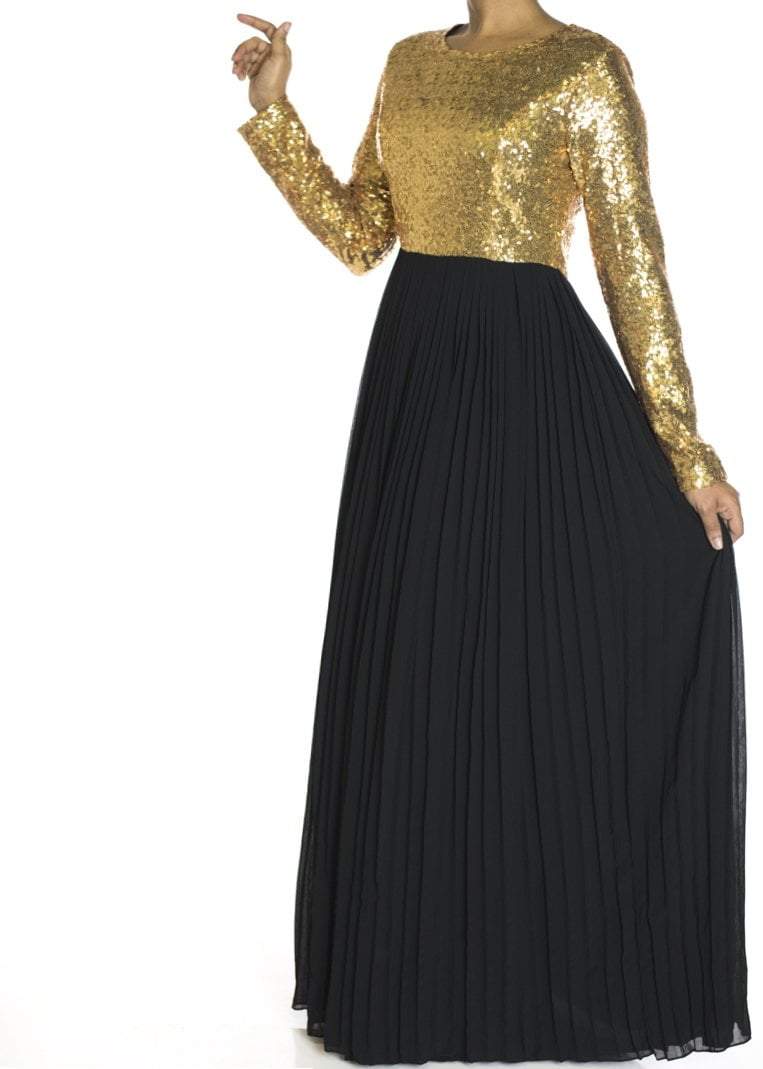 Black Dazzing Sequins dress Kabayare