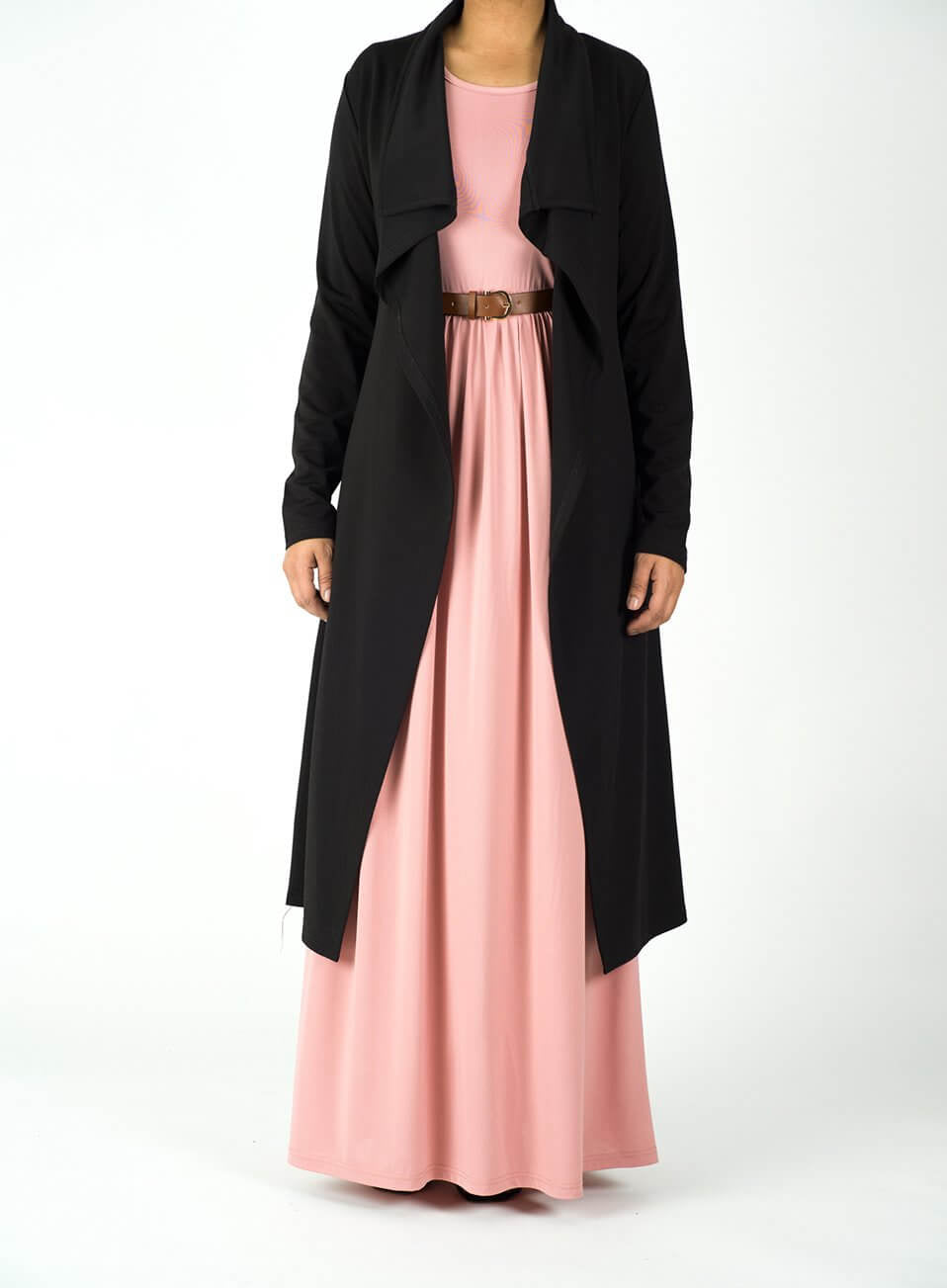 Black Draped Drop Shoulder Jacket Kabayare