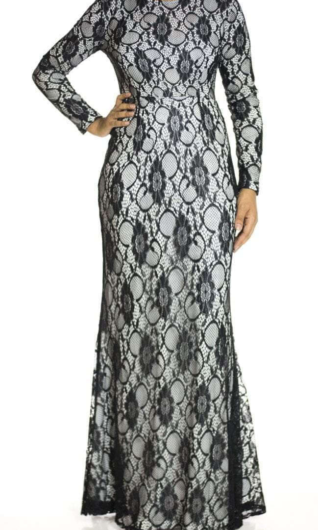 Black Elegance Lace Maxi dress Kabayare