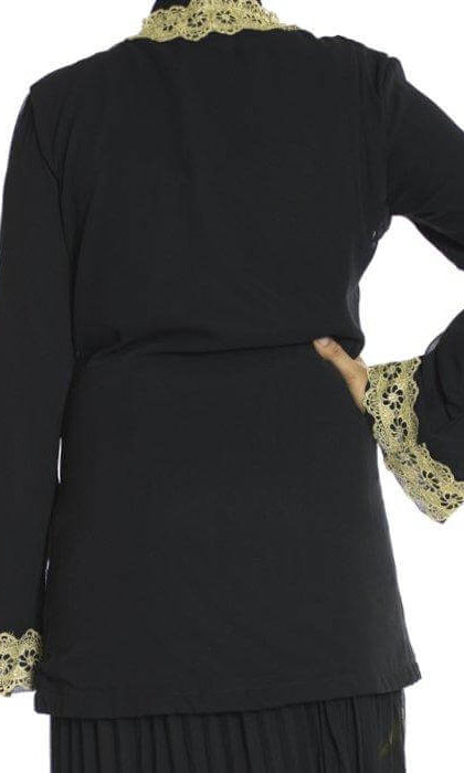 Black Embroidered tunic Kabayare