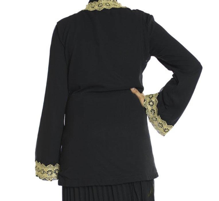 Black Embroidered tunic Kabayare