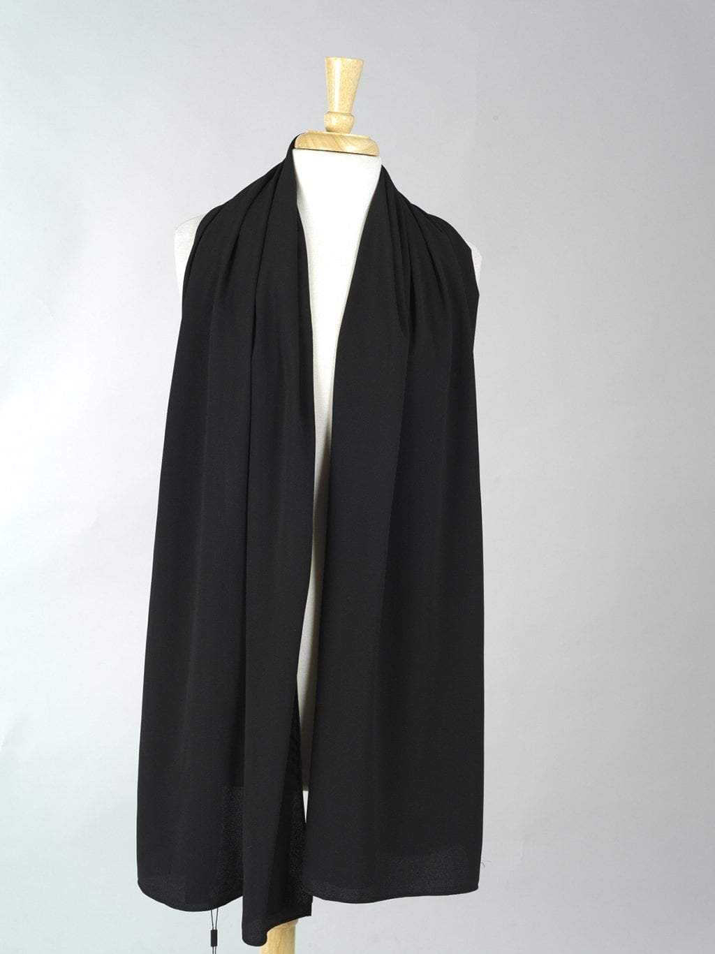 Black fabulous crepe Hijab Kabayare