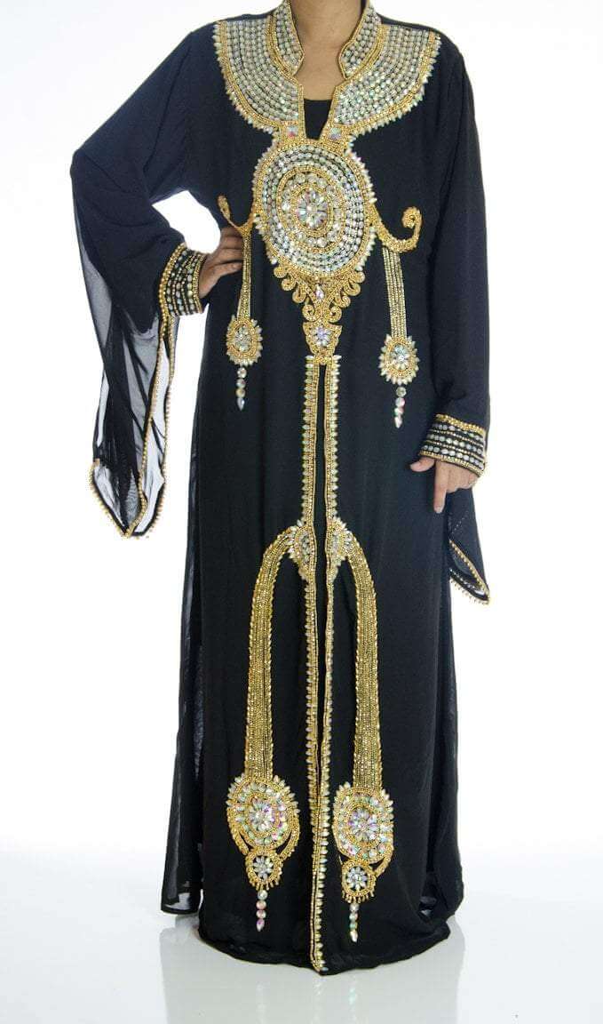 Black Falls Khaleeji Dress Kabayare