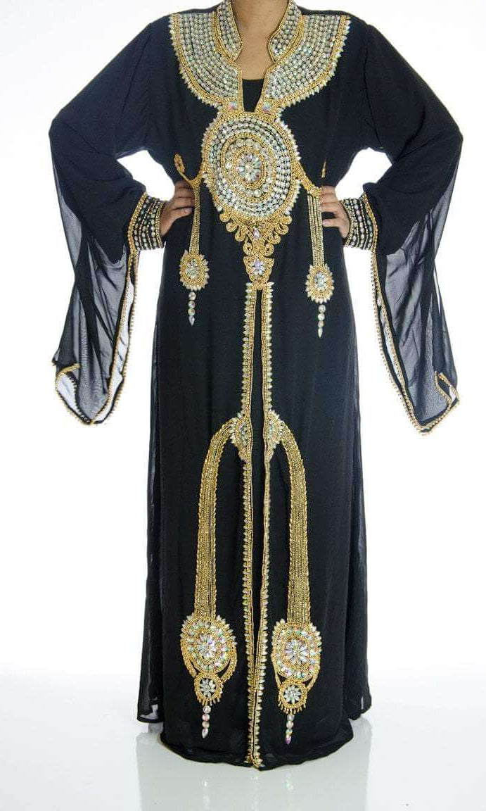 Black Falls Khaleeji Dress Kabayare