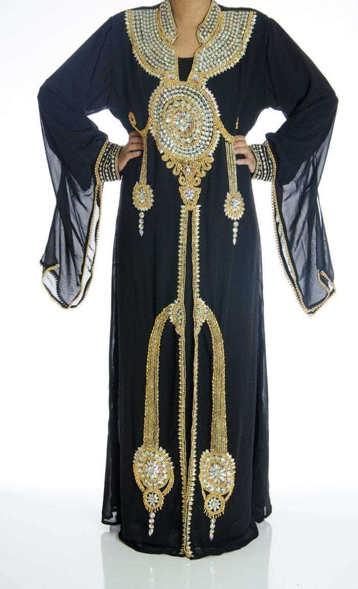 Black Falls Khaleeji Dress Kabayare