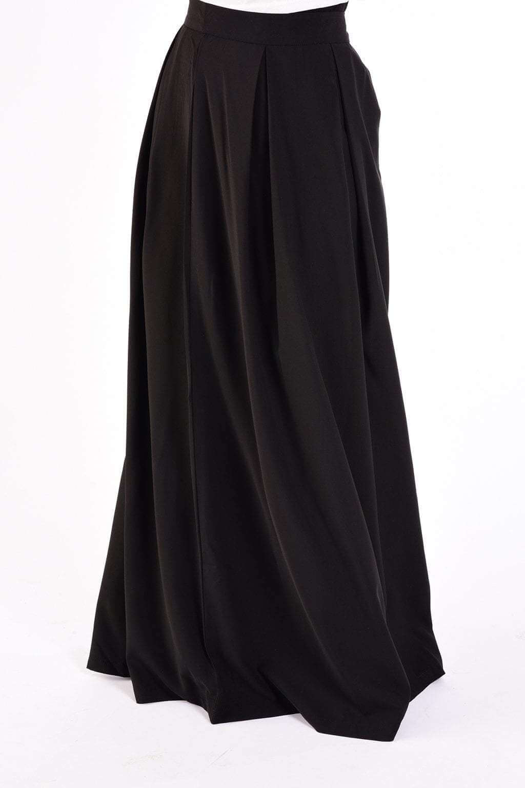 Black Flare Maxi Skirt Kabayare
